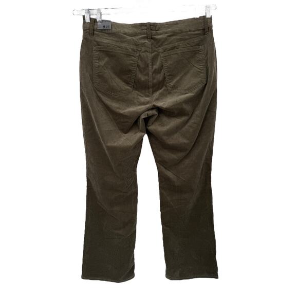 Kut From The Kloth Karen Baby bootcut corduroy jeans olive size 18W - Picture 3 of 5